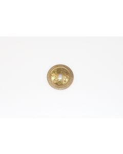 Rosette, rund, poliert, Beschläge, Messing, 3 cm, 3 cm