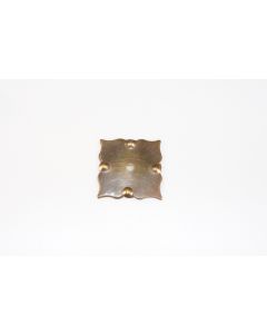 Rosette, viereckig, poliert, Beschläge, Messing, 5 cm, 5 cm