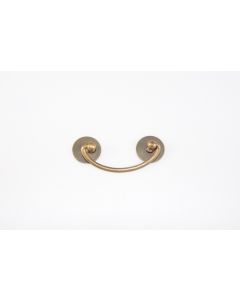 Griff, quer, patiniert, Beschläge, Messing, 3 cm, 8 cm