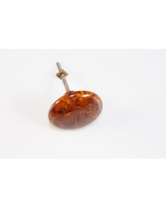 Knopf, rund, braun, Beschläge, Kunststoff, 5.5 cm, 5.5 cm