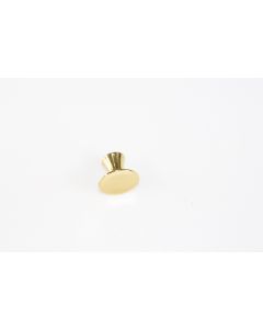 Knopf, rund, poliert, Beschläge, Messing, 2.5 cm, 2.5 cm