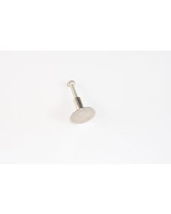 Knopf, rund, Beschläge, Nickel, 2.5 cm, 2.5 cm