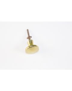 Knopf, rund, poliert, Beschläge, Messing, 3 cm, 3 cm