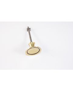 Knopf, rund, poliert, Beschläge, Messing, 3.5 cm, 3.5 cm