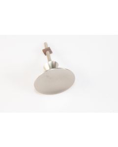 Knopf, rund, matt, Beschläge, Nickel, 4 cm, 4 cm