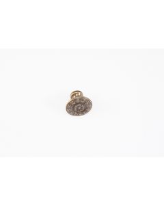 Knopf, rund, patiniert, Beschläge, Messing, 2 cm, 2 cm