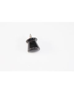 Knopf, rund, schwarz, Beschläge, Kunststoff, 2 cm, 2 cm