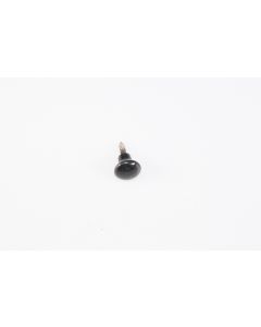 Knopf, rund, schwarz, Beschläge, Kunststoff, 1.5 cm, 1.5 cm