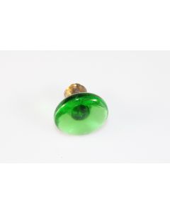 Knopf, rund, grün, Beschläge, Glas, 4 cm, 4 cm