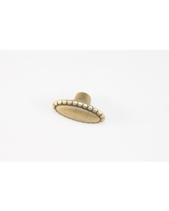 Knopf, quer, poliert, Beschläge, Messing, 2 cm, 4 cm