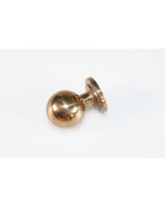 Knopf, rund, poliert, Beschläge, Messing, 2.5 cm, 2.5 cm
