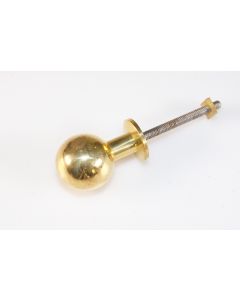 Knopf, rund, poliert, Beschläge, Messing, 2.5 cm, 2.5 cm