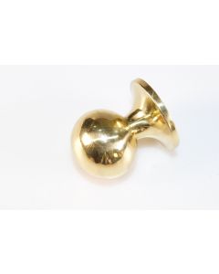 Knopf, rund, poliert, Beschläge, Messing, 3.5 cm, 3.5 cm