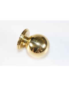 Knopf, rund, poliert, Beschläge, Messing, 3.5 cm, 3.5 cm