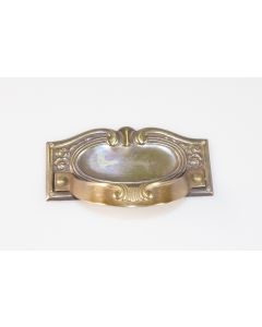 Griff, quer, poliert, Beschläge, Messing, 4 cm, 8.5 cm