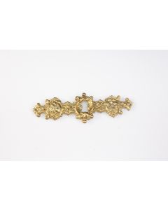 Schild, quer, poliert, Beschläge, Messing, 4.5 cm, 13 cm