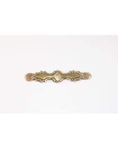 Schild, quer, poliert, Beschläge, Messing, 2.5 cm, 12.5 cm