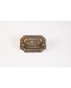 Griff, quer, poliert, Beschläge, Messing, 5 cm, 7.5 cm