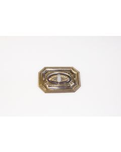 Schild, quer, poliert, Beschläge, Messing, 5 cm, 7.5 cm