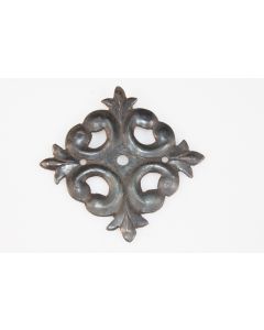 Rosette, viereckig, Beschläge, Eisen, 8.5 cm, 8.5 cm