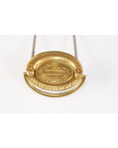 Griff, quer, poliert, Beschläge, Messing, 4.5 cm, 6 cm