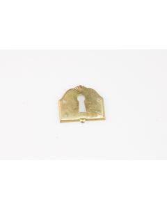 Schild, quer, poliert, Beschläge, Messing, 3 cm, 3.5 cm