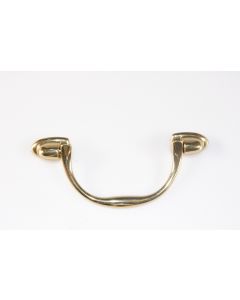 Griff, quer, poliert, Beschläge, Messing, 4.5 cm, 10 cm