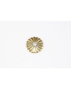 Rosette, rund, poliert, Beschläge, Messing, 3 cm, 3 cm