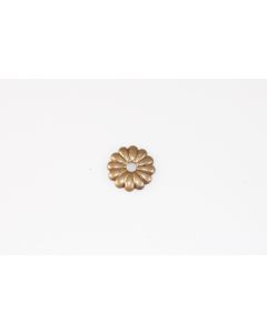 Rosette, rund, poliert, Beschläge, Messing, 2.5 cm, 2.5 cm