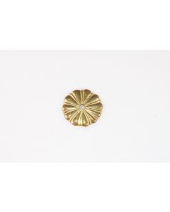 Rosette, rund, poliert, Beschläge, Messing, 3 cm, 3 cm