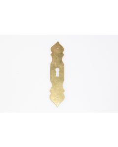 Schild, hoch, poliert, Beschläge, Messing, 11.5 cm, 2.5 cm