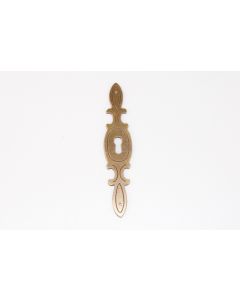 Schild, hoch, poliert, Beschläge, Messing, 12.5 cm, 2.5 cm