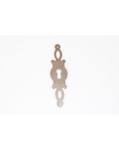 Schild, hoch, poliert, Beschläge, Messing, 9.5 cm, 2.5 cm