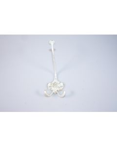 Haken, Beschläge, Messing, 7 cm, 5.5 cm patiniert