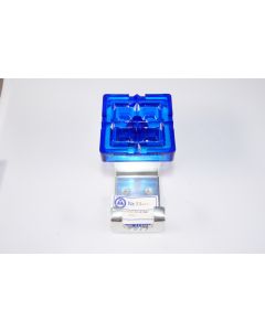 Haken Vollmal neusilber blau, Beschläge, Aluminium, 14 cm, 10.5 cm