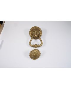 Türklopfer, Beschläge, Messing, 9 cm, 9 cm