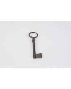 Schlüssel Rohling, Beschläge, Eisen, Halmlänge 44mm, Bart b 12mm l 15mm, Durchmesser 6mm