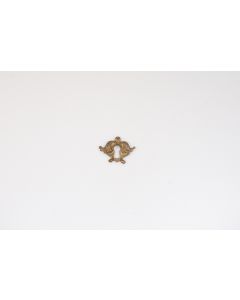 Schild, quer, poliert, Beschläge, Messing, 3.5 cm, 5 cm