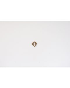 Schild, hoch, patiniert, Beschläge, Messing, 2.5 cm, 2 cm