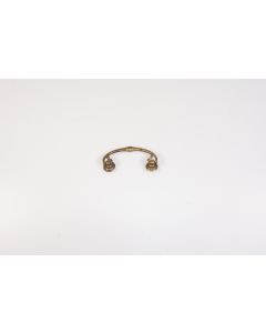 Griff, poliert, Beschläge, Messing, 4 cm, 8 cm