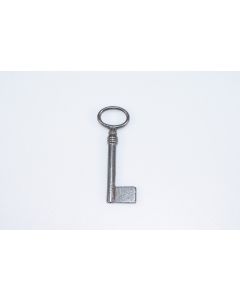 Schlüssel Rohling, Beschläge, Eisen, Halmlänge 32mm, Bart b 8mm l 12mm uni, Durchmesser 6mm