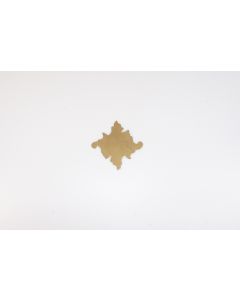 Rosette, viereckig, poliert, Beschläge, Messing, 8.5 cm, 8.5 cm