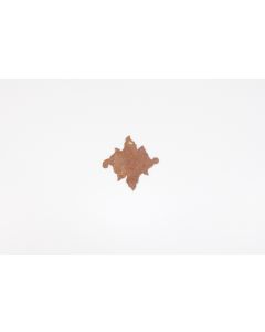 Rosette, viereckig, rostig, Beschläge, Eisen, 8.5 cm, 8.5 cm