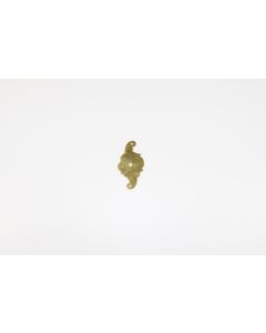 Rosette, hoch, poliert, Beschläge, Messing, 7.5 cm, 4 cm