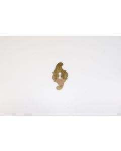 Schild, hoch, poliert, Beschläge, Messing, 9.5 cm, 5.5 cm