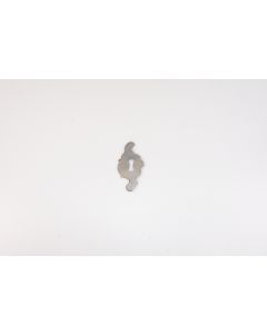 Schild, hoch, Beschläge, Eisen, 7.5 cm, 4 cm