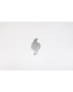 Schild, hoch, Beschläge, Eisen, 9.5 cm, 5 cm