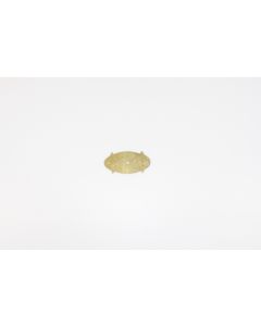 Rosette, quer, poliert, Beschläge, Messing, 3.5 cm, 7 cm