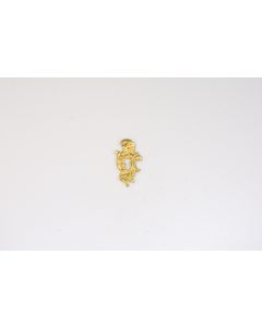 Schild, hoch, poliert, Beschläge, Messing, 6 cm, 3.5 cm