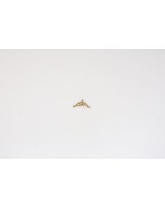 Zierelement, quer, poliert, Beschläge, Messing, 2 cm, 3.5 cm